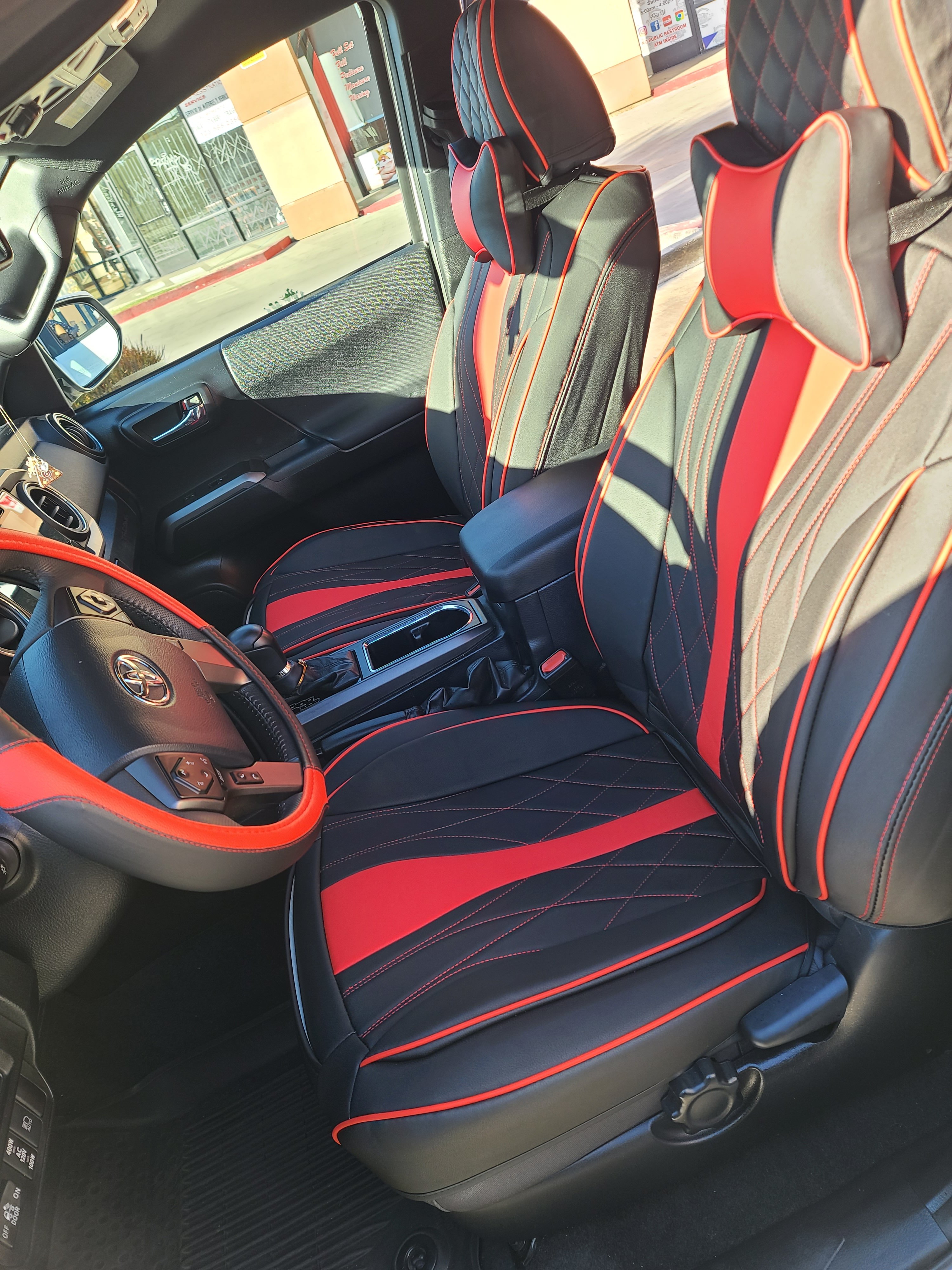 2018 Toyota Tacoma Seat Cover Installed – Car Seat Cover and Custom Car